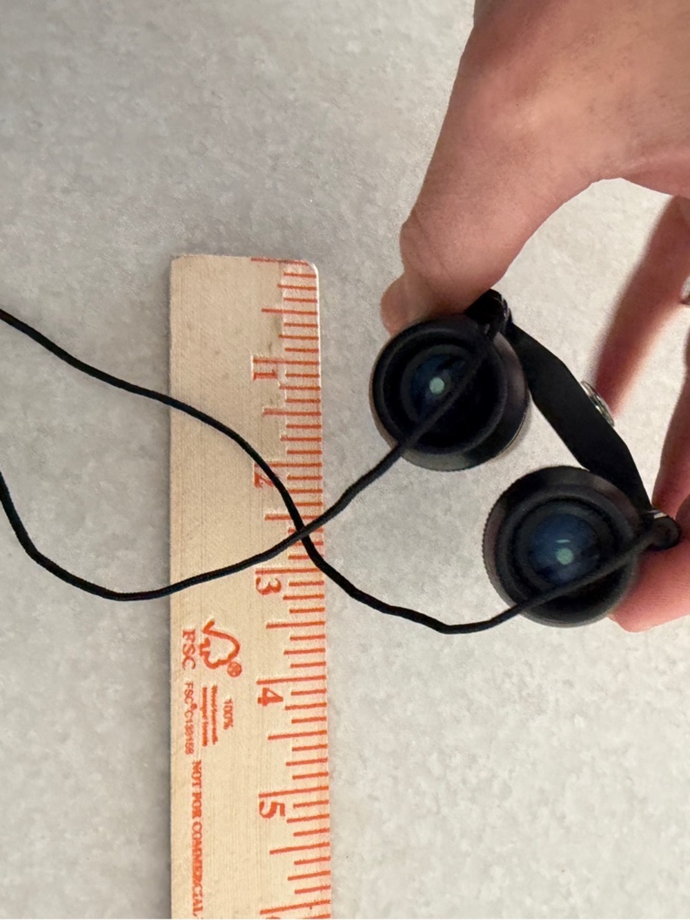 Brookstone Compact Black Binoculars with Red Lenses - Picture 3 of 9